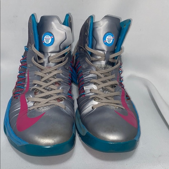 Nike Lunar Hyperdunk Grey/Fireberry-Dynamic Blue - Picture 6 of 8